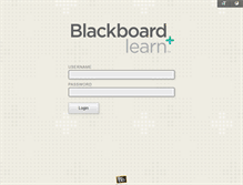 Tablet Screenshot of blackboard.coto.edu